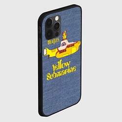 Чехол для iPhone 12 Pro On a Yellow Submarine 3D, цвет: 3D-черный — фото 2