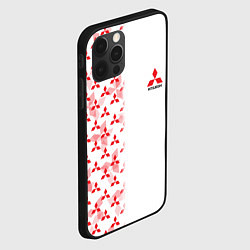 Чехол для iPhone 12 Pro Mitsubishi Mini logo Half pattern, цвет: 3D-черный — фото 2