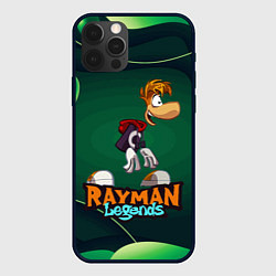 Чехол для iPhone 12 Pro Rayman Legends Green, цвет: 3D-черный