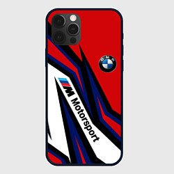 Чехол для iPhone 12 Pro БМВ МОТОСПОРТ BMW MOTOSPORT, цвет: 3D-черный