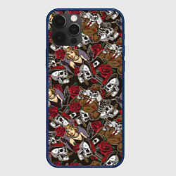 Чехол для iPhone 12 Pro Мафия Mafia, цвет: 3D-тёмно-синий