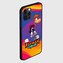 Чехол для iPhone 12 Pro Rayman абстрактные волны, цвет: 3D-черный — фото 2