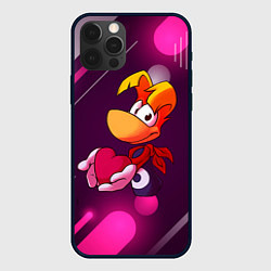 Чехол для iPhone 12 Pro Rayman держит сердце в руках, цвет: 3D-черный