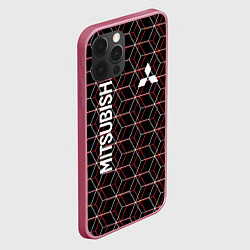 Чехол для iPhone 12 Pro Mitsubishi митсубиси, цвет: 3D-малиновый — фото 2
