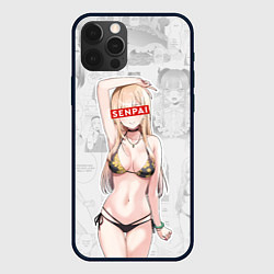 Чехол для iPhone 12 Pro Senpai Kitagawa Manga, цвет: 3D-черный