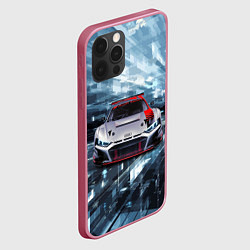 Чехол для iPhone 12 Pro Audi Motorsport Racing team, цвет: 3D-малиновый — фото 2