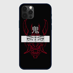 Чехол для iPhone 12 Pro Японский демон Oni, цвет: 3D-черный