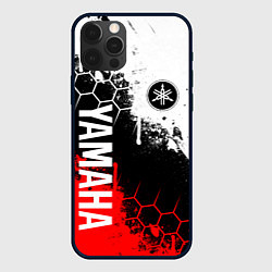 Чехол для iPhone 12 Pro YAMAHA - ЯМАХА, цвет: 3D-черный