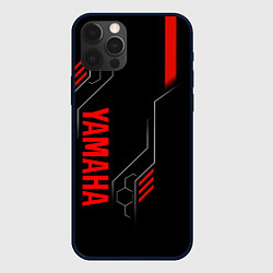 Чехол для iPhone 12 Pro YAMAHA - ТЕХНОЛОГИИ КРАСНЫЙ, цвет: 3D-черный