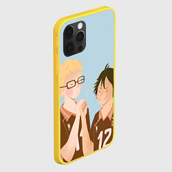 Чехол для iPhone 12 Pro Кэй и Тадаши, цвет: 3D-желтый — фото 2