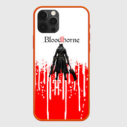 Чехол для iPhone 12 Pro BLOODBORNE потеки красок, цвет: 3D-красный