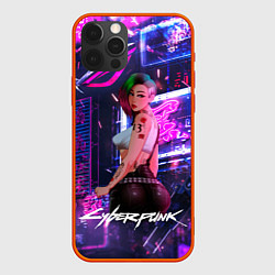 Чехол для iPhone 12 Pro Cyberpunk 18 Judy, цвет: 3D-красный