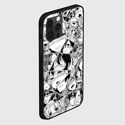 Чехол для iPhone 12 Pro Manga Ahegao 2 0, цвет: 3D-черный — фото 2