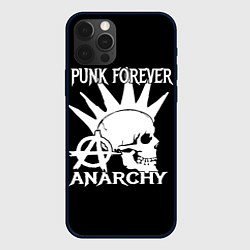 Чехол для iPhone 12 Pro PUNK FOREVER ANARCHY, цвет: 3D-черный
