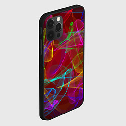 Чехол для iPhone 12 Pro Color neon pattern Vanguard, цвет: 3D-черный — фото 2