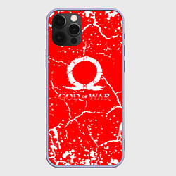 Чехол для iPhone 12 Pro God of war Трещины, цвет: 3D-светло-сиреневый