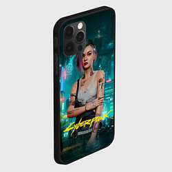 Чехол для iPhone 12 Pro Judy Cyberpunk 2077, цвет: 3D-черный — фото 2