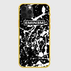 Чехол для iPhone 12 Pro Eminem Эминема, цвет: 3D-желтый