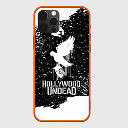 Чехол для iPhone 12 Pro Hollywood Undead - CHAOS Out Now, цвет: 3D-красный