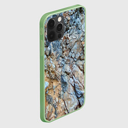 Чехол для iPhone 12 Pro Скала Текстура, цвет: 3D-салатовый — фото 2