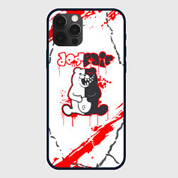 Чехол для iPhone 12 Pro Monokuma Трещины, цвет: 3D-черный