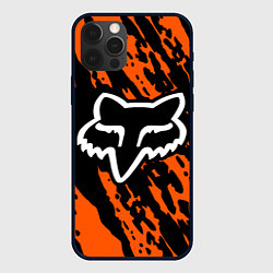 Чехол для iPhone 12 Pro FOX MOTOCROSS ORANGE, цвет: 3D-черный