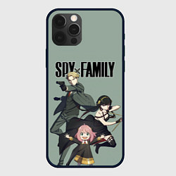 Чехол для iPhone 12 Pro Spy x Family Семья шпиона, цвет: 3D-черный