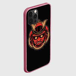 Чехол для iPhone 12 Pro Чиби Демон Самурай, цвет: 3D-малиновый — фото 2