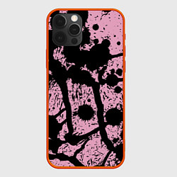 Чехол для iPhone 12 Pro Кляксы Авангард Узор Blots Vanguard Pattern, цвет: 3D-красный