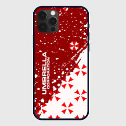 Чехол для iPhone 12 Pro Resident Evil Umbrella Corporation паттерн, цвет: 3D-черный