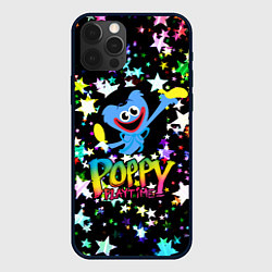 Чехол для iPhone 12 Pro POPPY PLAYTIME HAGGY WAGGY ХАГГИ ВАГГИ ЗВЕЗДЫ, цвет: 3D-черный