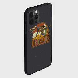 Чехол для iPhone 12 Pro Динозавр-древность, цвет: 3D-черный — фото 2