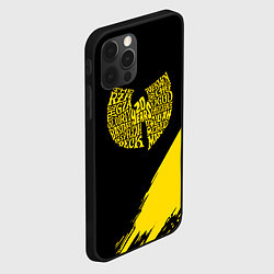 Чехол для iPhone 12 Pro Wu-tang clan логотип, цвет: 3D-черный — фото 2