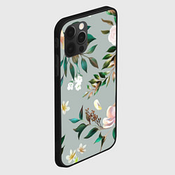 Чехол для iPhone 12 Pro Цветы Цветочный Букет, цвет: 3D-черный — фото 2