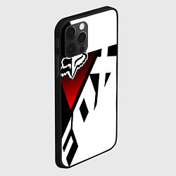 Чехол для iPhone 12 Pro FOX RACING - ФОКС ЧЕРНЫЙ И БЕЛЫЙ, цвет: 3D-черный — фото 2