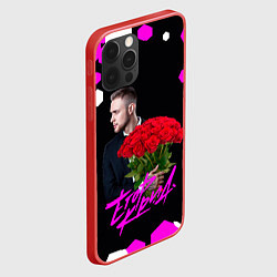 Чехол для iPhone 12 Pro Егор крид С букетом роз, цвет: 3D-красный — фото 2