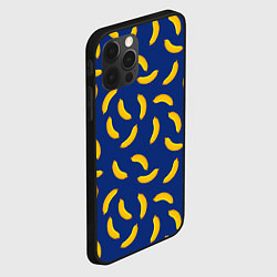 Чехол для iPhone 12 Pro Banana style Банана стайл, веселый банановый патте, цвет: 3D-черный — фото 2