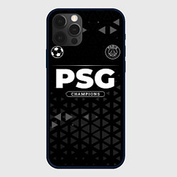 Чехол для iPhone 12 Pro PSG Champions Uniform, цвет: 3D-черный