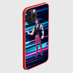 Чехол для iPhone 12 Pro Johnny Джонни Cyberpunk, цвет: 3D-красный — фото 2