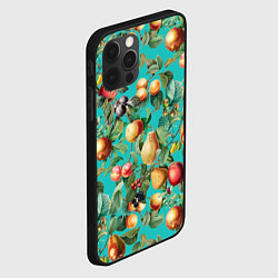 Чехол для iPhone 12 Pro Ассорти Фруктов, цвет: 3D-черный — фото 2