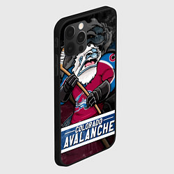 Чехол для iPhone 12 Pro Colorado Avalanche Колорадо Эвеланш Маскот, цвет: 3D-черный — фото 2