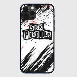 Чехол для iPhone 12 Pro Sex Pistols Big Logo, цвет: 3D-черный