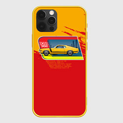 Чехол для iPhone 12 Pro Super Muscle Car, цвет: 3D-желтый