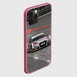 Чехол для iPhone 12 Pro Audi Sport Racing Team Short Track Car Racing Авто, цвет: 3D-малиновый — фото 2
