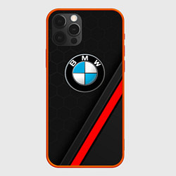 Чехол для iPhone 12 Pro Bmw - бмв Абстракция, цвет: 3D-красный