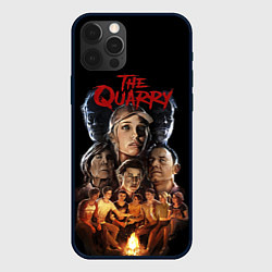 Чехол для iPhone 12 Pro The Quarry Все Персонажи, цвет: 3D-черный