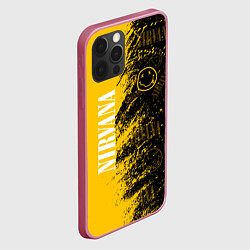 Чехол для iPhone 12 Pro Nirvana Паттерн, цвет: 3D-малиновый — фото 2