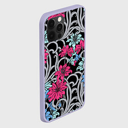 Чехол для iPhone 12 Pro Цветочный летний паттерн Fashion trend, цвет: 3D-светло-сиреневый — фото 2