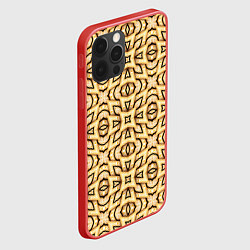 Чехол для iPhone 12 Pro 3D резьба по дереву, цвет: 3D-красный — фото 2