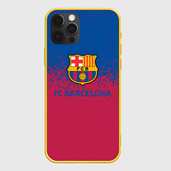 Чехол для iPhone 12 Pro Fc barcelona, цвет: 3D-желтый